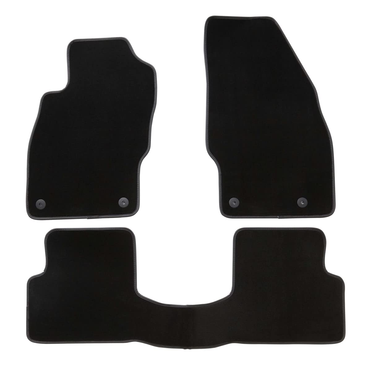DBS 1765661 Autofußmatte - nach Maß - 3-teilig - Anti Rutsch - hochwertiger Nadelfilz 1000g/m² - Velours Fertigung - Sortiment Luxe DBS 1765661 Autofußmatte - nach Maß - 3-teilig - Anti Rutsch - hochwertiger Nadelfilz 1000g/m² - Velours Fertigung - Sortiment Luxe von DBS