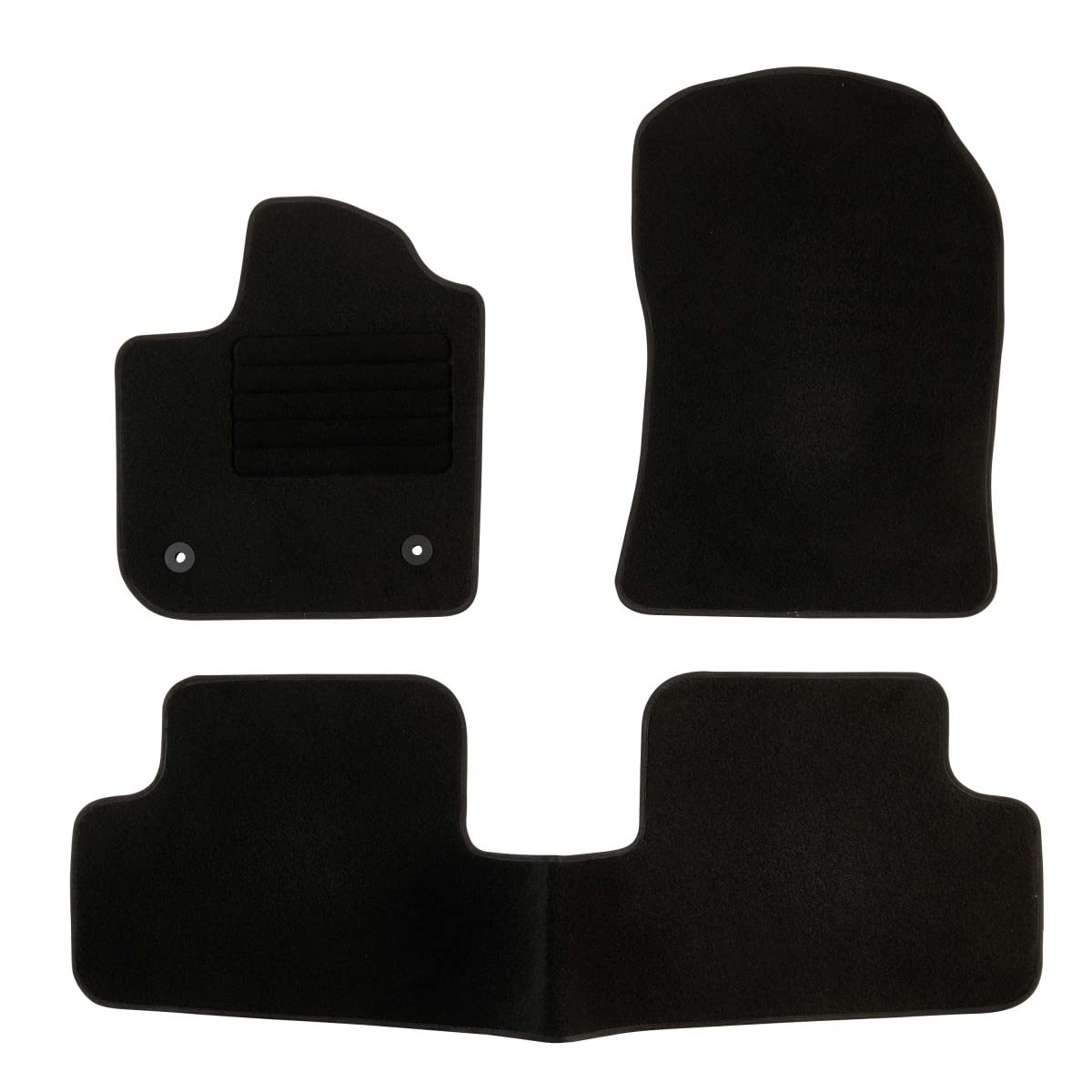 DBS 1764246 Autofußmatte - nach Maß - 3-teilig - Anti Rutsch - schwarzer Nadelfilz 900g/m² - Velours Fertigung - Sortiment Star DBS 1764246 Autofußmatte - nach Maß - 3-teilig - Anti Rutsch - schwarzer Nadelfilz 900g/m² - Velours Fertigung - Sortiment Star von DBS