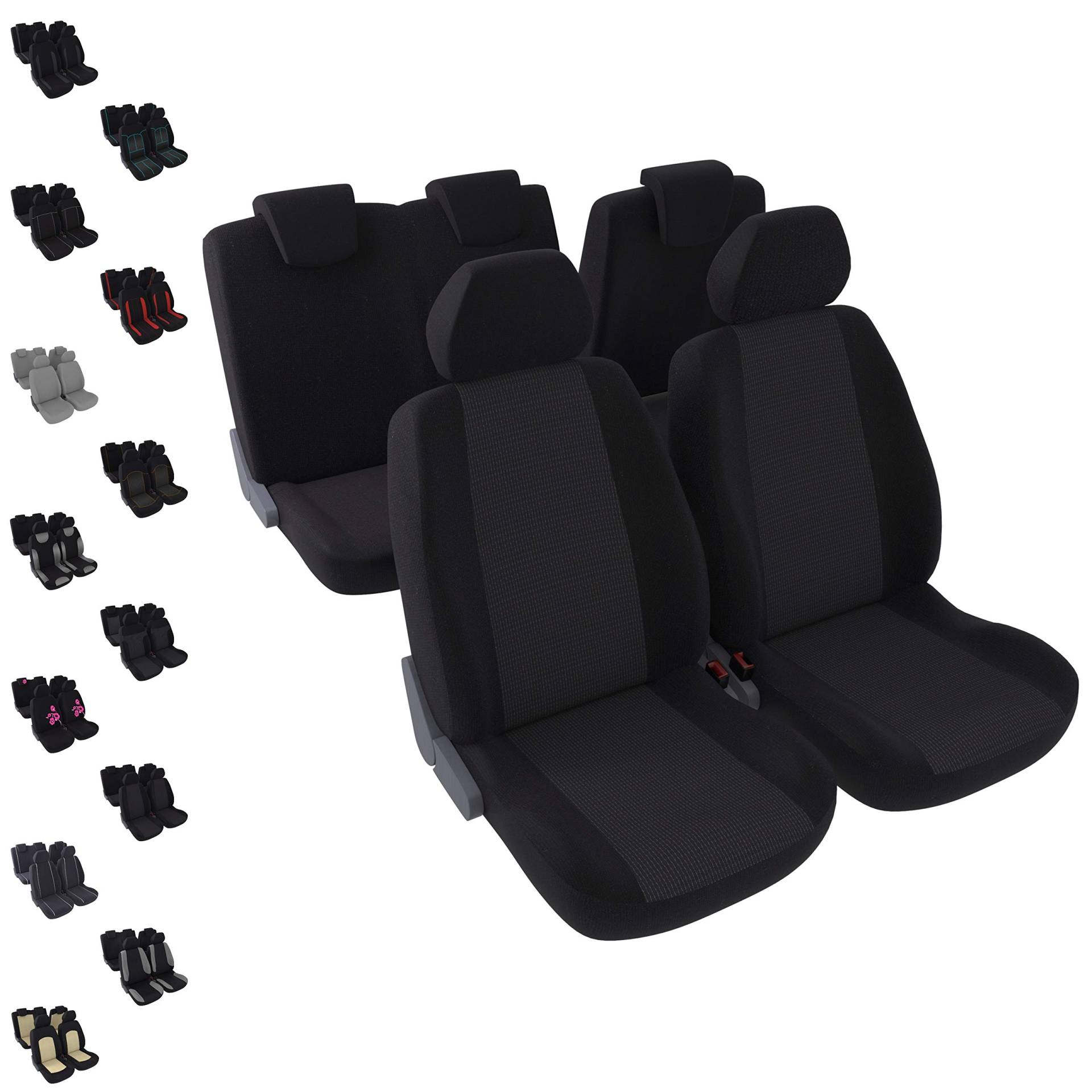DBS Autositzbezüge Schonbezüge PKW/Auto 5 Sitze Schwarz Universal rutschfest Waschbar Sitzbezüge DBS Autositzbezüge Schonbezüge PKW/Auto 5 Sitze Schwarz Universal rutschfest Waschbar Sitzbezüge von DBS