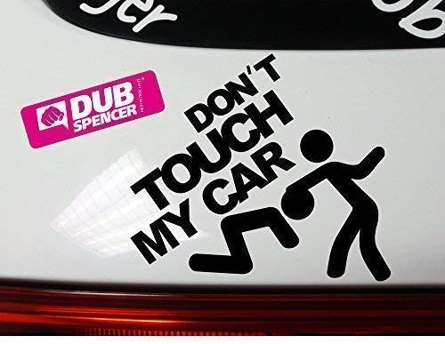 DBSPNCR Dont Touch My CAR - Sticker Bomb Aufkleber Decal - Dub DUBWAY (innenklebend, schwarz) von DBSPNCR