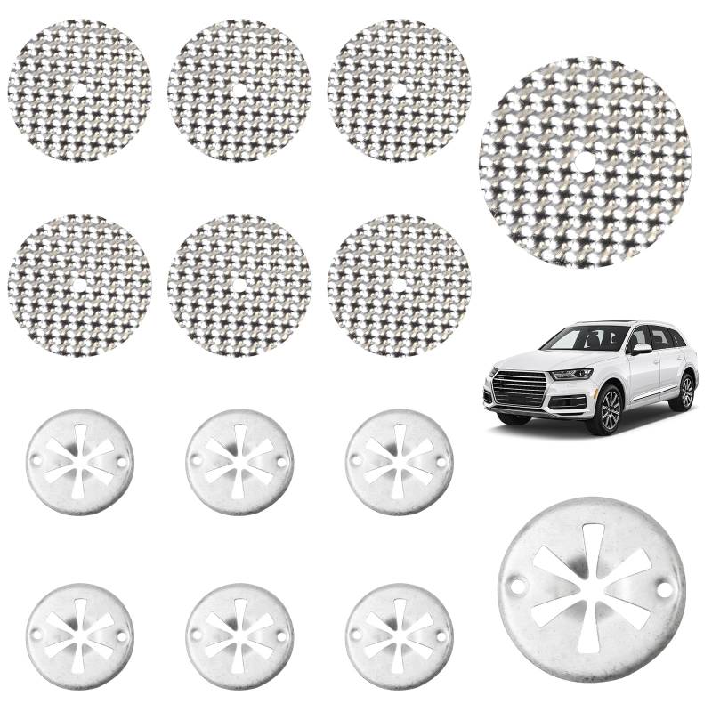 7Stks Hitzeschild Reparaturblech, 7Stks Metall Hitzeschutz Klemmscheibe, Hitzebeständiges Befestigung Hitzeschutzplatte, Auspuff Hitzeschild Clips, Hitzeschild Befestigungselemente für Auto von DBTW