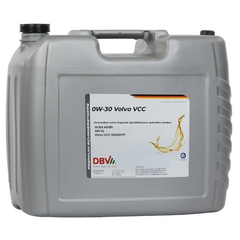 0W-30 VOLVO VCC A5/B5 20-Liter-Kanister von DBV