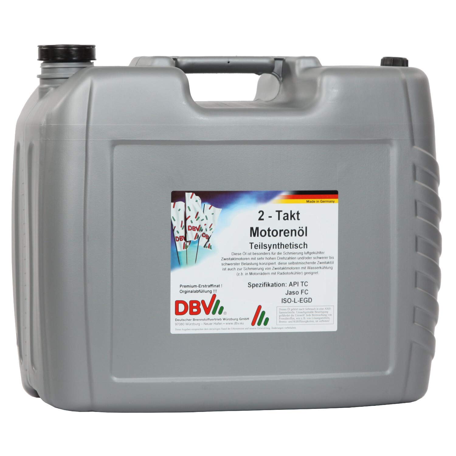 DBV 2-Takt-Öl (teilsynthetisch) 20-Liter-Kanister von DBV