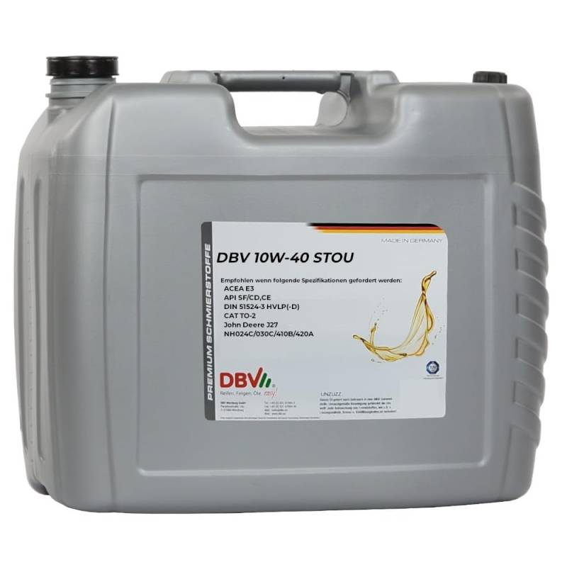 DBV-Traktorenöl SAE 10W/40 (STOU) 20-Liter-Kanister von DBV