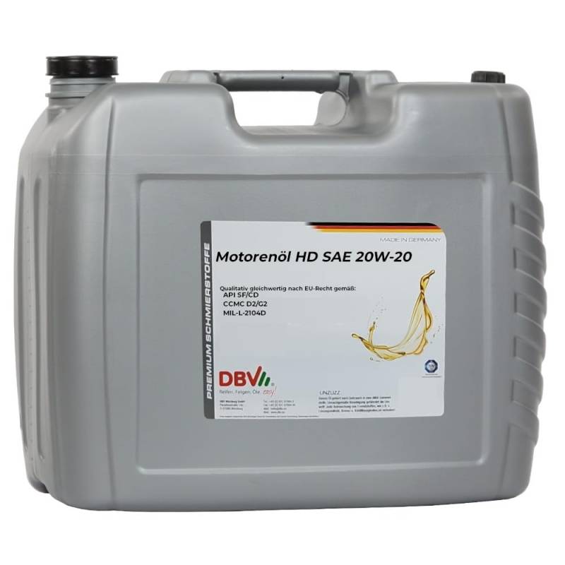 Motorenöl HD SAE 20W/20 20-Liter-Kanister von DBV