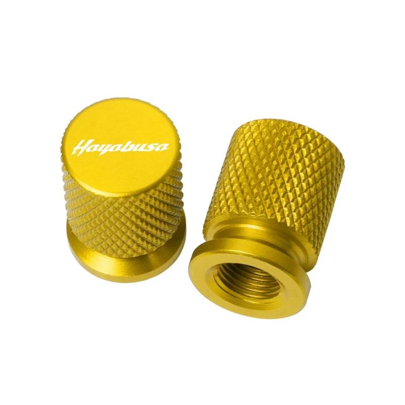 Motorrad-Reifenventilkappe FÜR Suzuki GSXR1300 GSX1300R Rad Reifen Ventil Kappe Stem Abdeckung Bouchon(Yellow) von DBXPJ