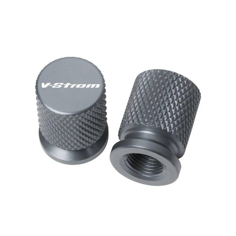Motorrad-Reifenventilkappe Für Suzuki V-Strom DL650 Vstrom XT 2011-2023 Motorrad Reifen Ventil Air Port Stem Abdeckung Caps(Titanium) von DBXPJ