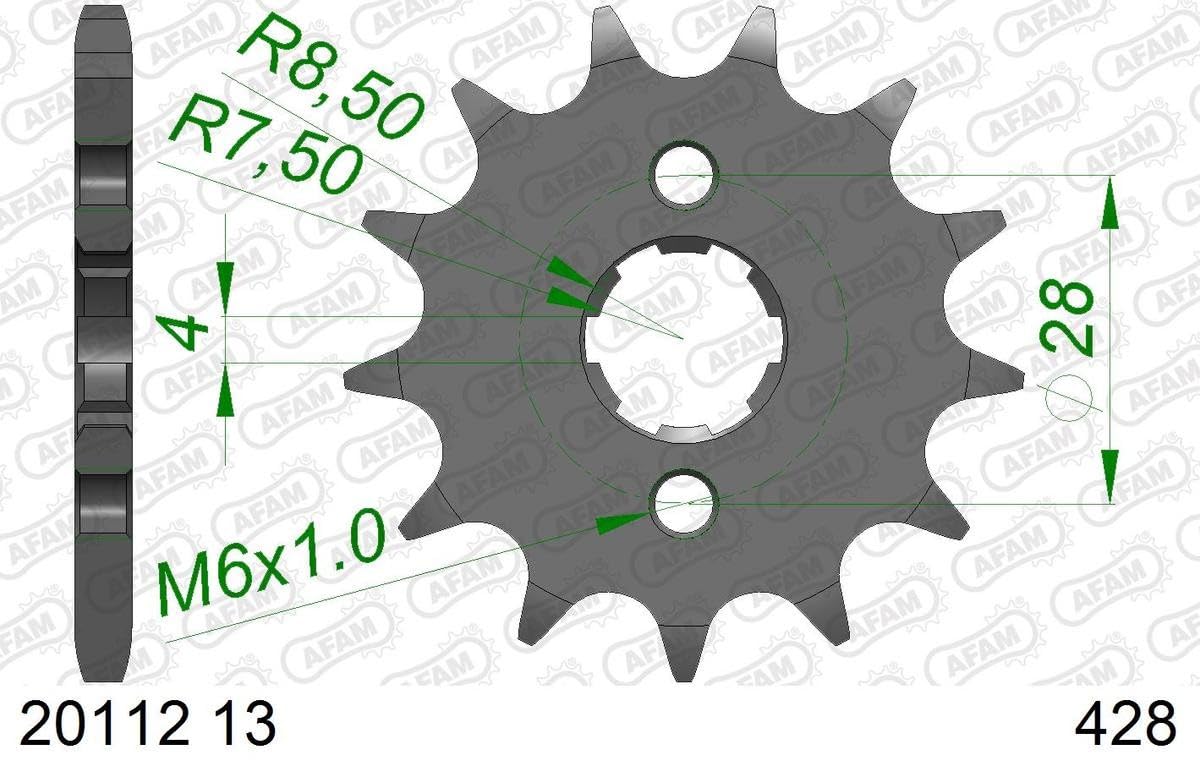 Ritzel AFAM 428-13Z Ritzel AFAM 428-13Z von DC Afam NV