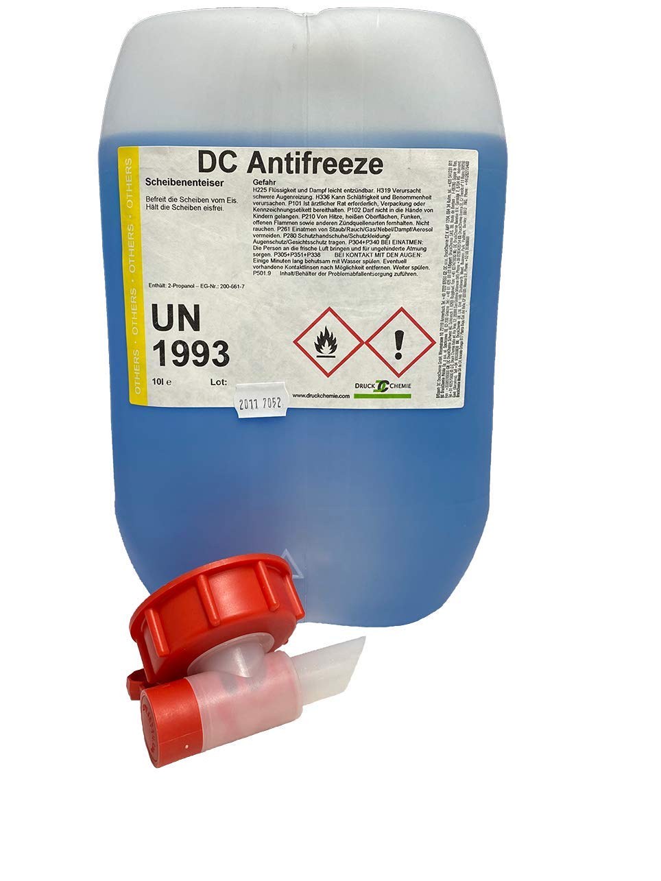 DC Antifreeze Scheibenenteiser 10 Liter Kanister + Auslaufhahn - Entfroster - Defroster von DC Antifreeze