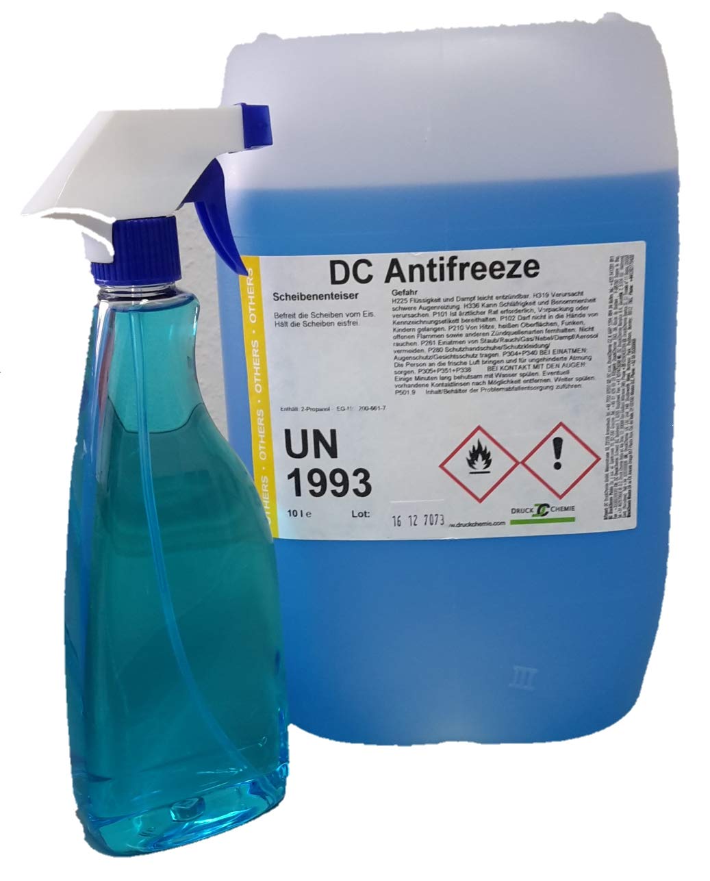 DC Antifreeze Scheibenenteiser 20 Liter Kanister + Triggersprayer - Entfroster - Defroster von DC Antifreeze