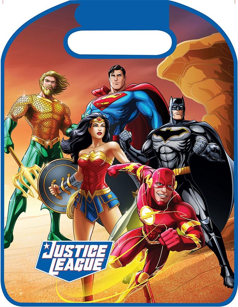 DC Universe Schützen Sie Auto Vordersitz Reisen Justice League Kind Superheld Batman Superman Aquaman Wonder Woman Flash von DC Universe