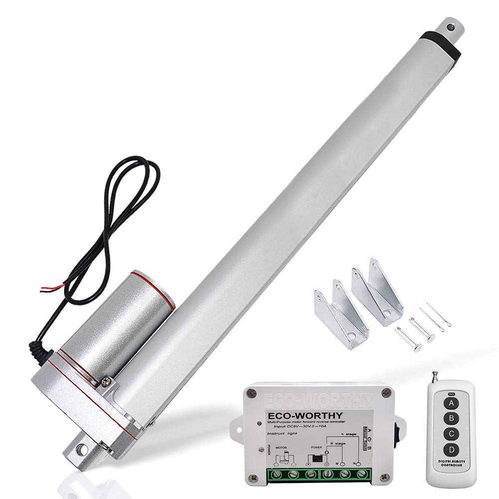 DCHOUSE Linearantrieb Motor DC 12 V Heavy Duty 330lb 300mm Hubl?nge W/DC 12 V / 24 V Drahtlose Fernbedienung Kit f¨¹r Autos Industrie Medizinische Fenster DCHOUSE Linearantrieb Motor DC 12 V Heavy Duty 330lb 300mm Hubl?nge W/DC 12 V / 24 V Drahtlose Fernbedienung Kit f¨¹r Autos Industrie Medizinische Fenster von DCHOUSE