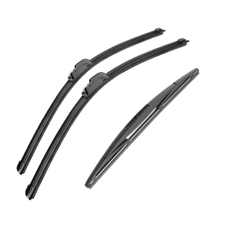 3 STÜCKE for Mitsubishi Grandis 2003-2011 28 "+ 22" + 12 "Vorne Hinten Wischerblätter Windschutzscheibe Windschutzscheibe Fenster Cutter Zubehör 2003(9mm J Hooks) von DCJJLWIG