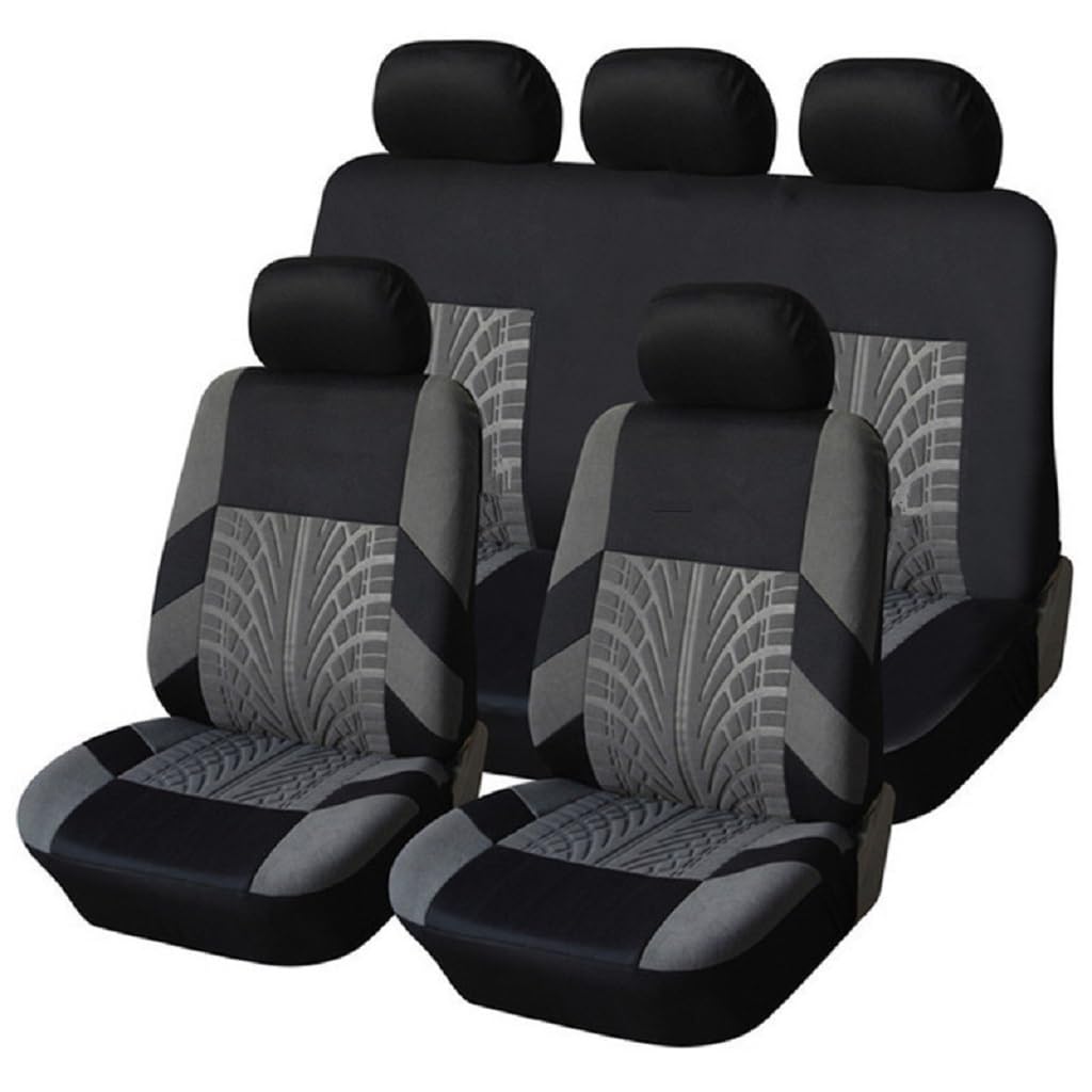DCSNXZF 9-teiliges Set Sitzbezug Komplett-Set Für Suzuki Vitara 2016-2024, Auto Sitzbezüge Innenraum Zubehör,Grey von DCSNXZF