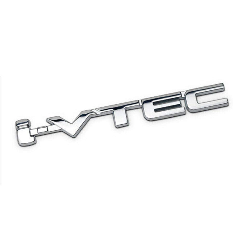 3D-Chromaufkleber für Seitenkotflügel, Heckklappe, Kofferraum, Auto-Logo, Emblem, Abzeichen für Accord Civic Typ R CRV Zubehör (i-vtec) von DDDXF