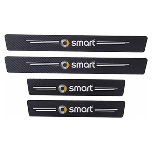 4 Stücke Autotürschwellenleiste, für Smart 453 451 450 Fortwo Forfour rutschfeste und Kratzfeste Einstiegsleisten aus Kohlefase von DDFFRBBC