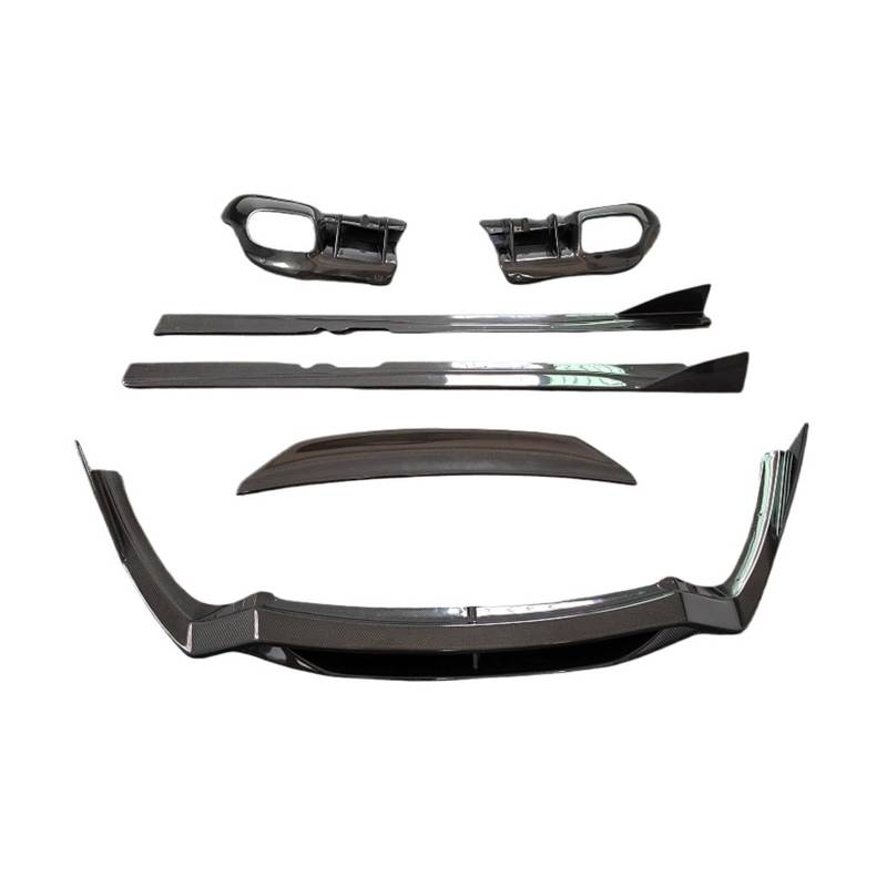 DDGHAE Auto-Bodykit for die vordere Stoßstange hinten, kompatibel mit Ferrari F12 Berlinetta im DMC-Stil, 3K-Kohlefaser, Seitenschweller, Heckdiffusor von DDGHAE