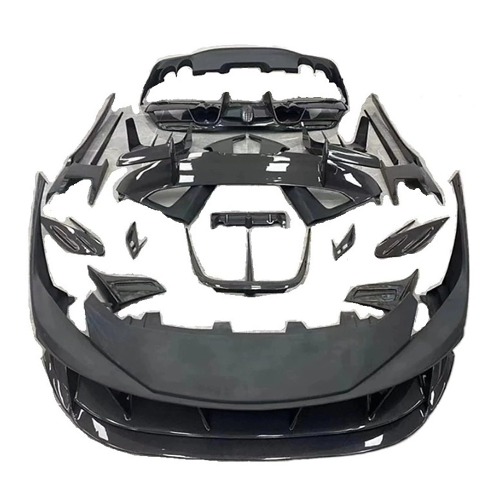 DDGHAE Auto-Bodykit for die vordere und hintere Stoßstange, kompatibel mit der Modifikation Ferrari F8 mit großer Umrandung aus trockener Kohlefaser an der vorderen Schaufellippe(Wooden Frame Cost 50) DDGHAE Auto-Bodykit for die vordere und hintere Stoßstange, kompatibel mit der Modifikation Ferrari F8 mit großer Umrandung aus trockener Kohlefaser an der vorderen Schaufellippe(Wooden Frame Cost 50) von DDGHAE