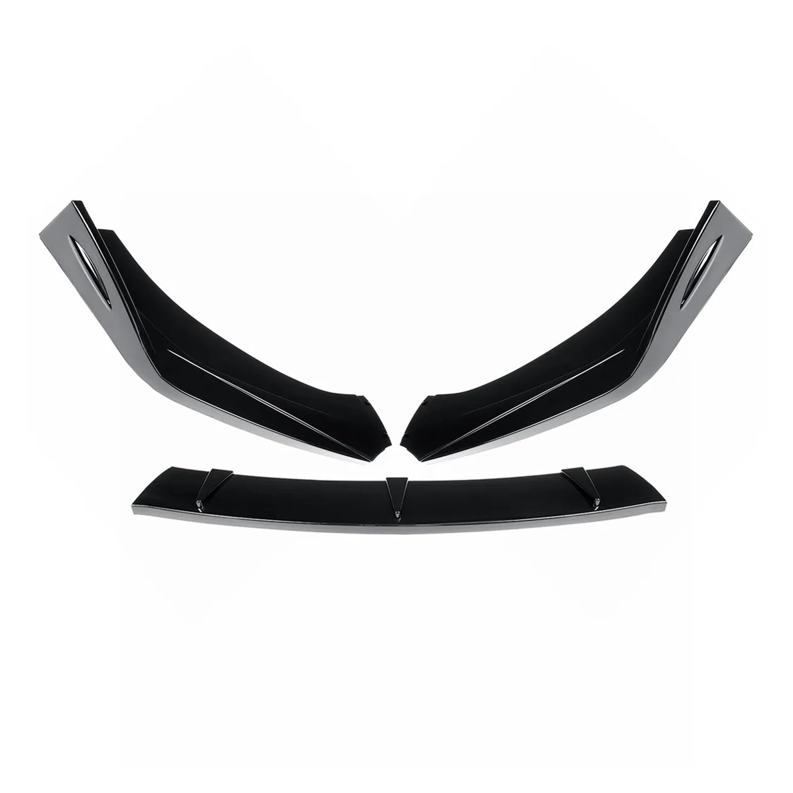 DDGHAE Auto-Frontstoßstange, kompatibel for Audi A6 C6 C5 Q7 A4 B5 Q5 A5 A7 A3 8P, 3 x Lippen-Body-Kits, Spoilerlippe, Diffusor, Deflektorlippen, Schutzabdeckung von DDGHAE