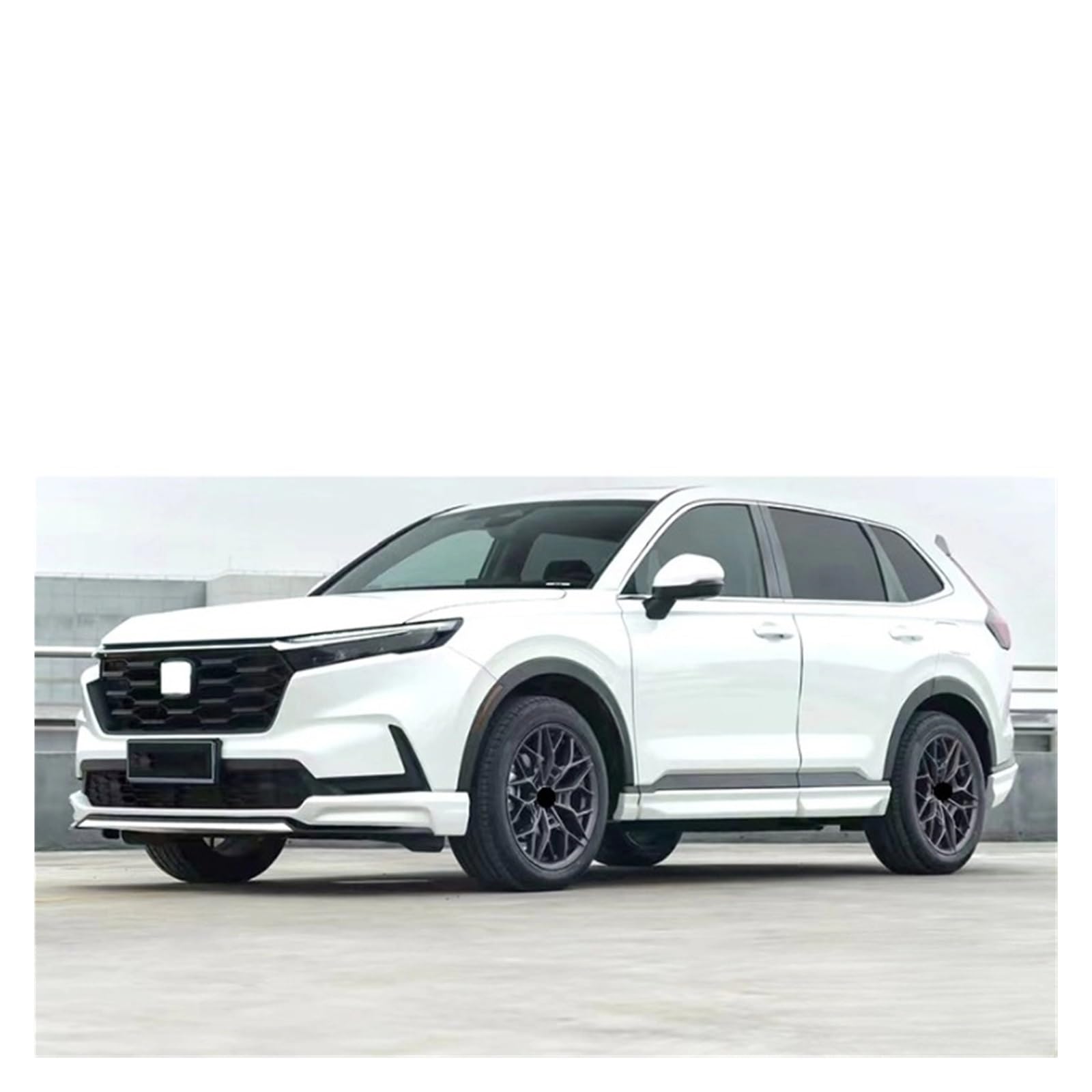 DDGHAE Auto-Frontstoßstange, kompatibel mit CR-V 2023, modifizierte Grundierung/Farbe, Yofer Star Night, Frontlippe, Heckdiffusor, Seitenschweller, Heckwinkel, Star PP Bodykit(Colour Side Skirt) von DDGHAE