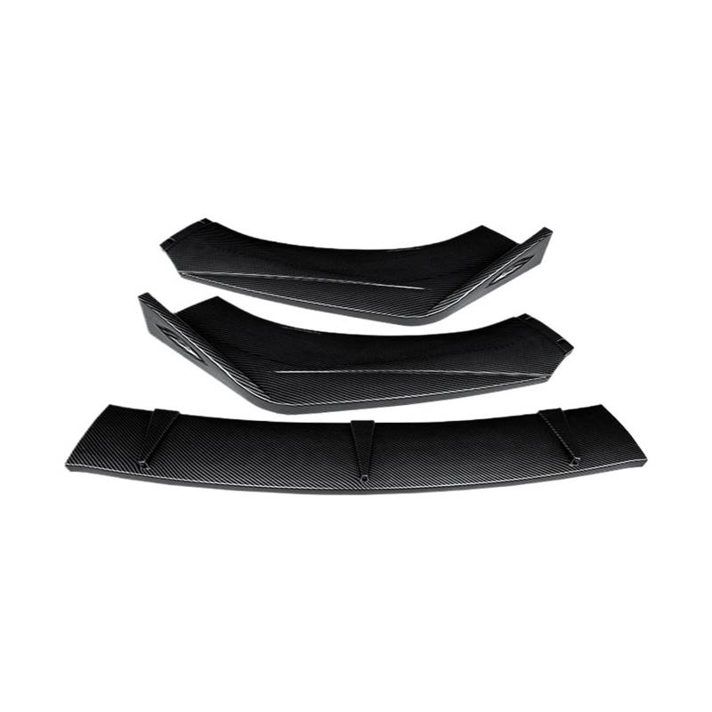 DDGHAE Auto-Frontstoßstange, kompatibel mit Civic Hatchback 2011–2015, 3-teiliger Splitter-Lippen-Body-Kit, Spoiler-Diffusor-Deflektor(Carbon Fiber Look) von DDGHAE