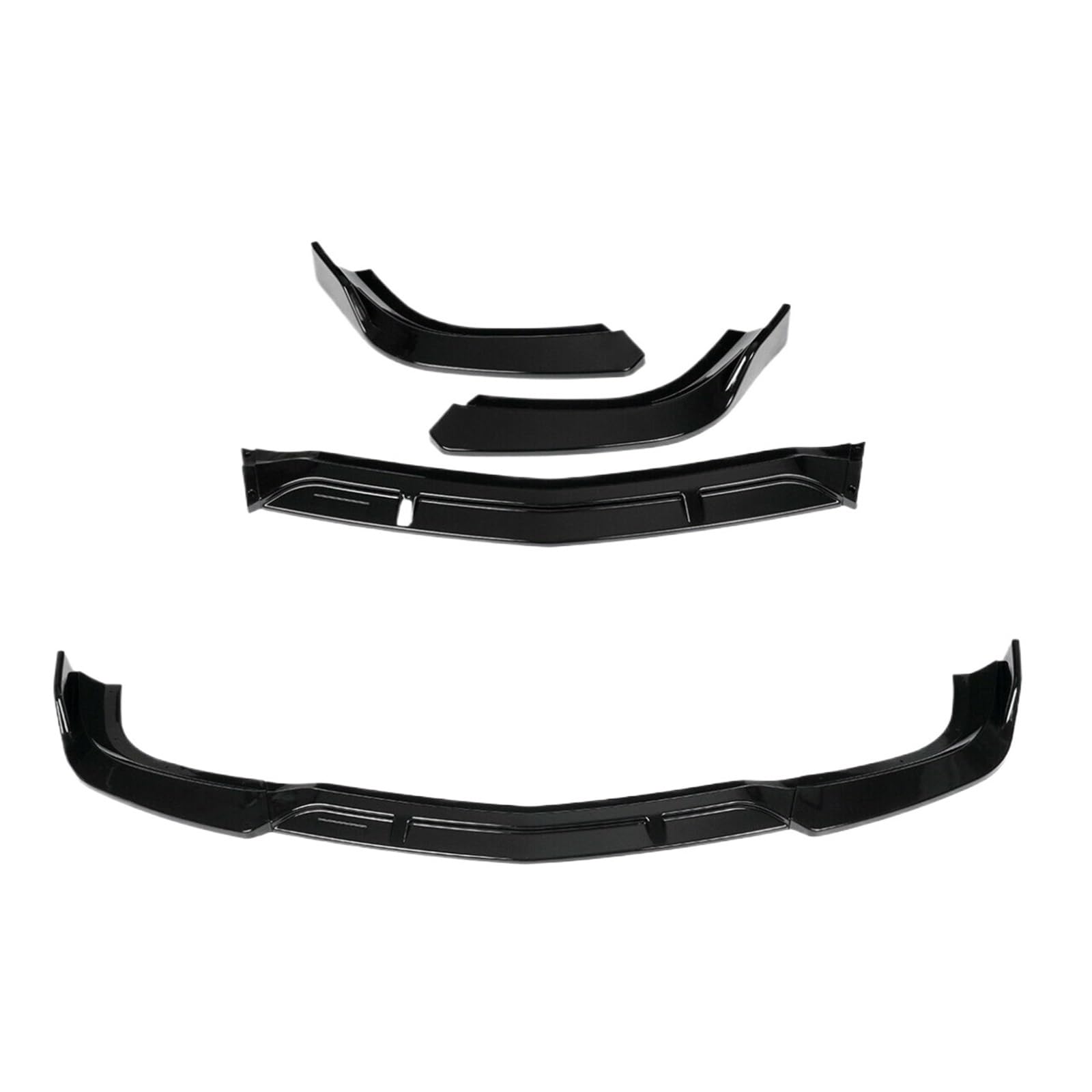 DDGHAE Auto-Frontstoßstange, kompatibel mit Mercedes Benz W204 C180 C200 C250 C300 C350 2012 2013 2014, Lippensplitter-Spoilerschutz(Black) von DDGHAE