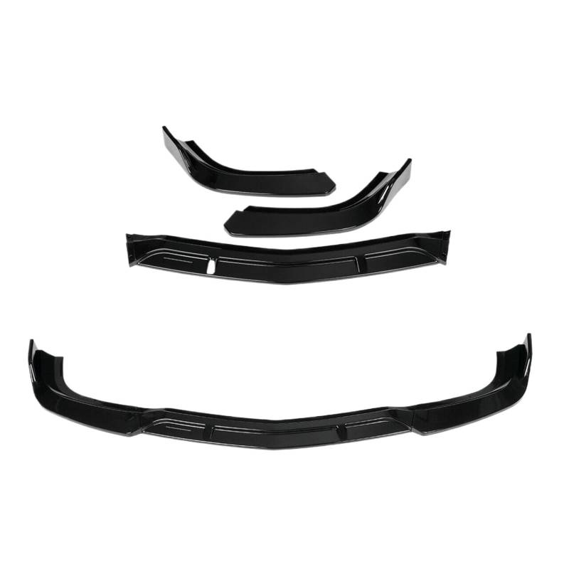 DDGHAE Auto-Frontstoßstange, kompatibel mit Mercedes Benz W204 C180 C200 C250 C300 C350 2012 2013 2014, Lippensplitter-Spoilerschutz(Black) von DDGHAE