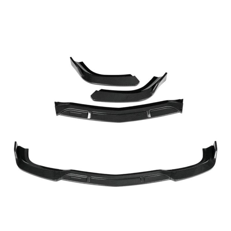 DDGHAE Auto-Frontstoßstange, kompatibel mit Mercedes Benz W204 C180 C200 C250 C300 C350 2012 2013 2014, Lippensplitter-Spoilerschutz(Carbon Fiber Black) von DDGHAE
