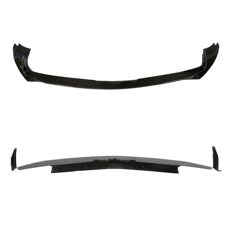 DDGHAE Auto-Frontstoßstange Kompatibel for Alfa Romeo Stelvio Sport Utility 4-Türer 2017 2018 Frontstoßstangen-Lippenspoilerschutz aus Kohlefaser, Lippenschürze von DDGHAE