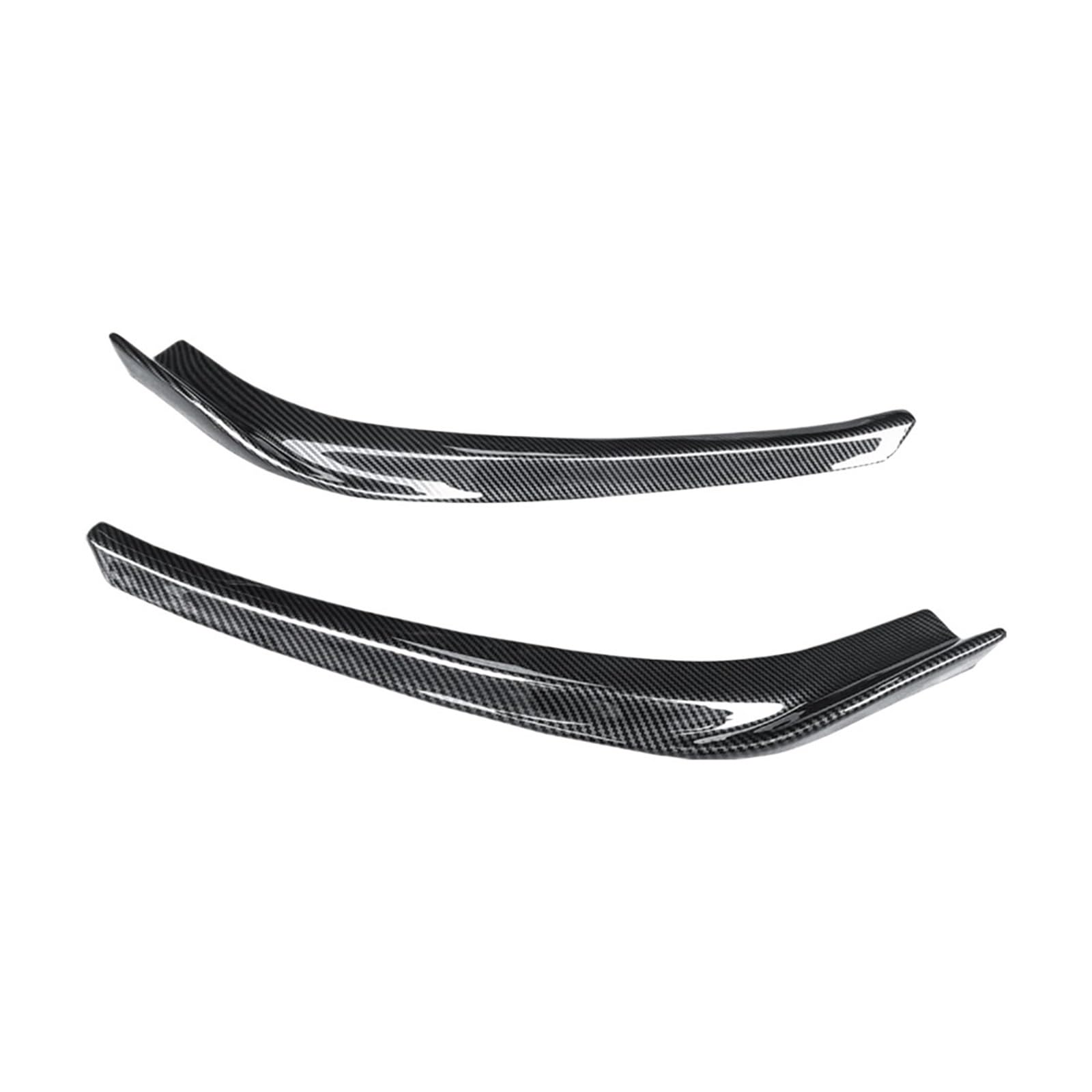 DDGHAE Auto-Frontstoßstange Kompatibel for Civic 2016 2017 2018, 2-teiliges Lippensplitter-Spoiler-Bodykit Fließheck-Eckzubehör(Carbon Fiber Look) von DDGHAE