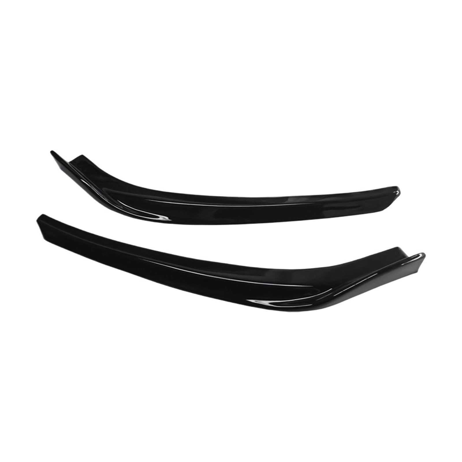 DDGHAE Auto-Frontstoßstange Kompatibel for Civic 2016 2017 2018, 2-teiliges Lippensplitter-Spoiler-Bodykit Fließheck-Eckzubehör(Gloss Black) von DDGHAE