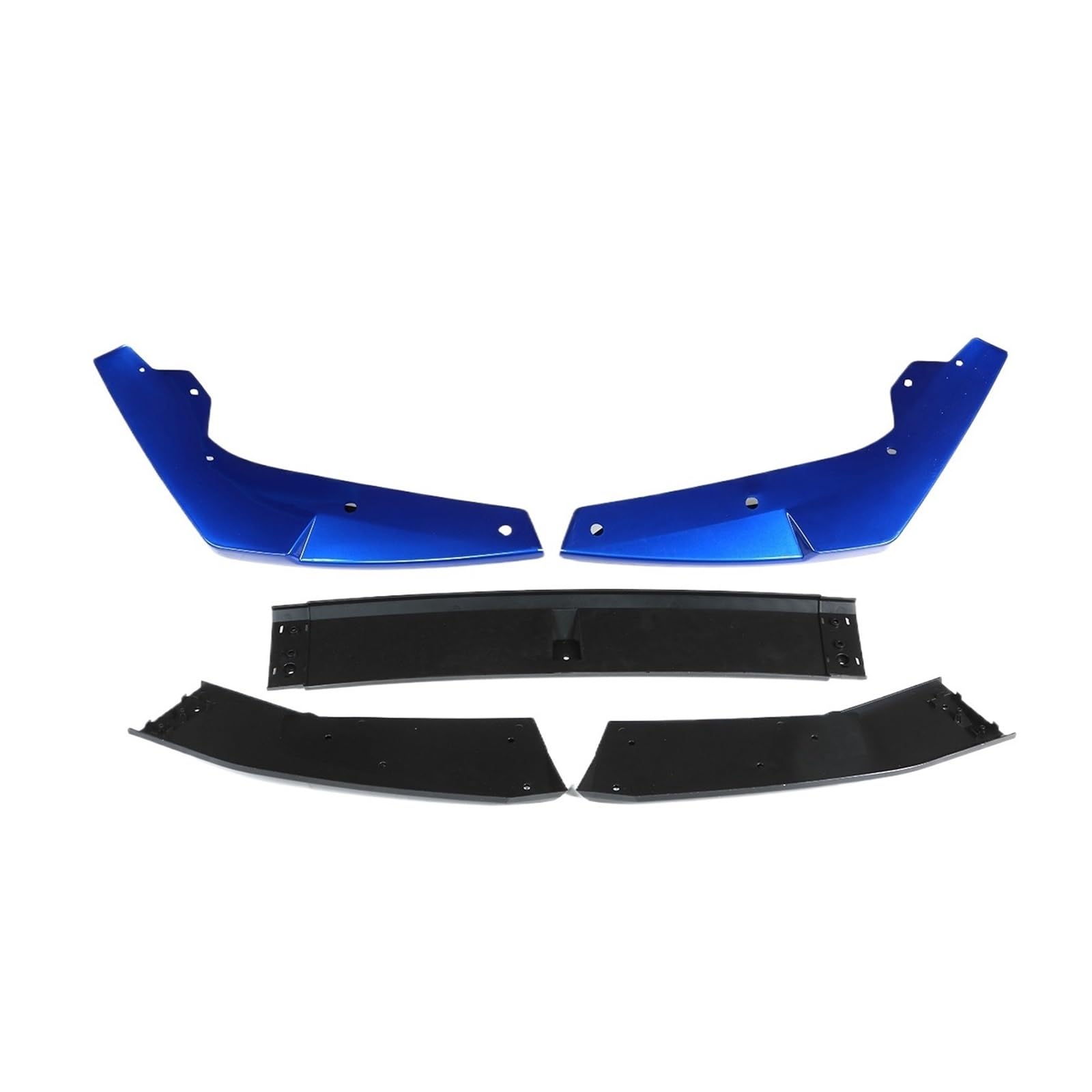 DDGHAE Auto-Frontstoßstange Kompatibel for Civic 2019 2020 Limousine, 5-teiliger Splitter-Lippen-Diffusor-Schutz Body Kit Spoiler Stoßstangenlippe Deflector Lips(Blue) von DDGHAE