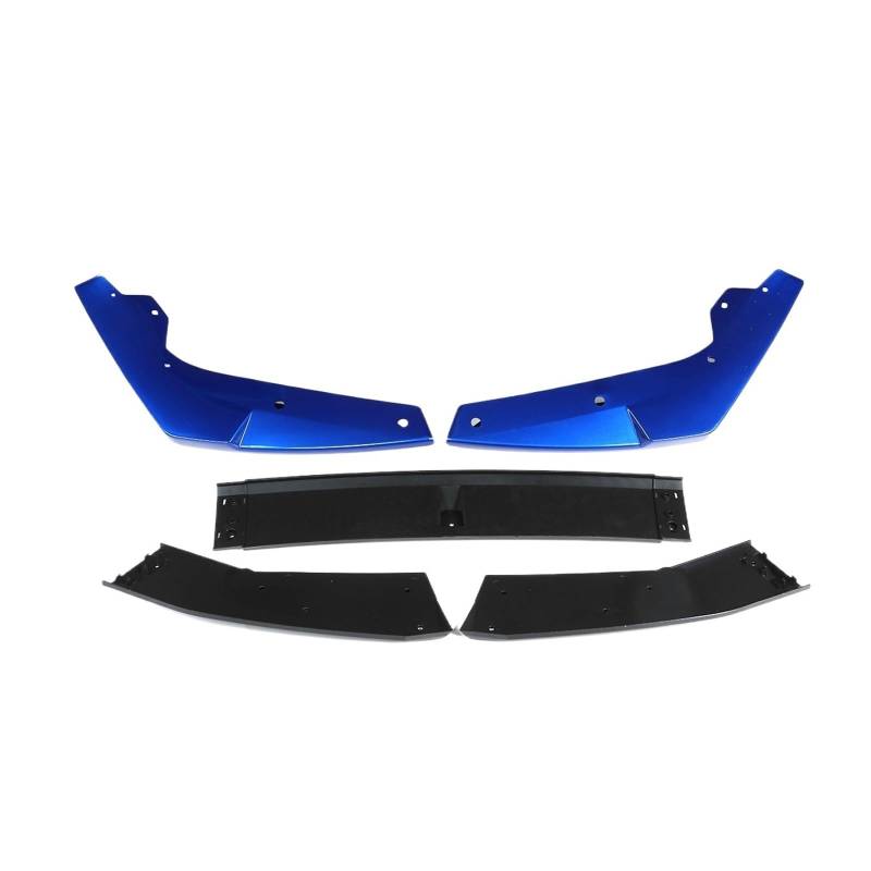 DDGHAE Auto-Frontstoßstange Kompatibel for Civic 2019 2020 Limousine, 5-teiliger Splitter-Lippen-Diffusor-Schutz Body Kit Spoiler Stoßstangenlippe Deflector Lips(Blue) von DDGHAE
