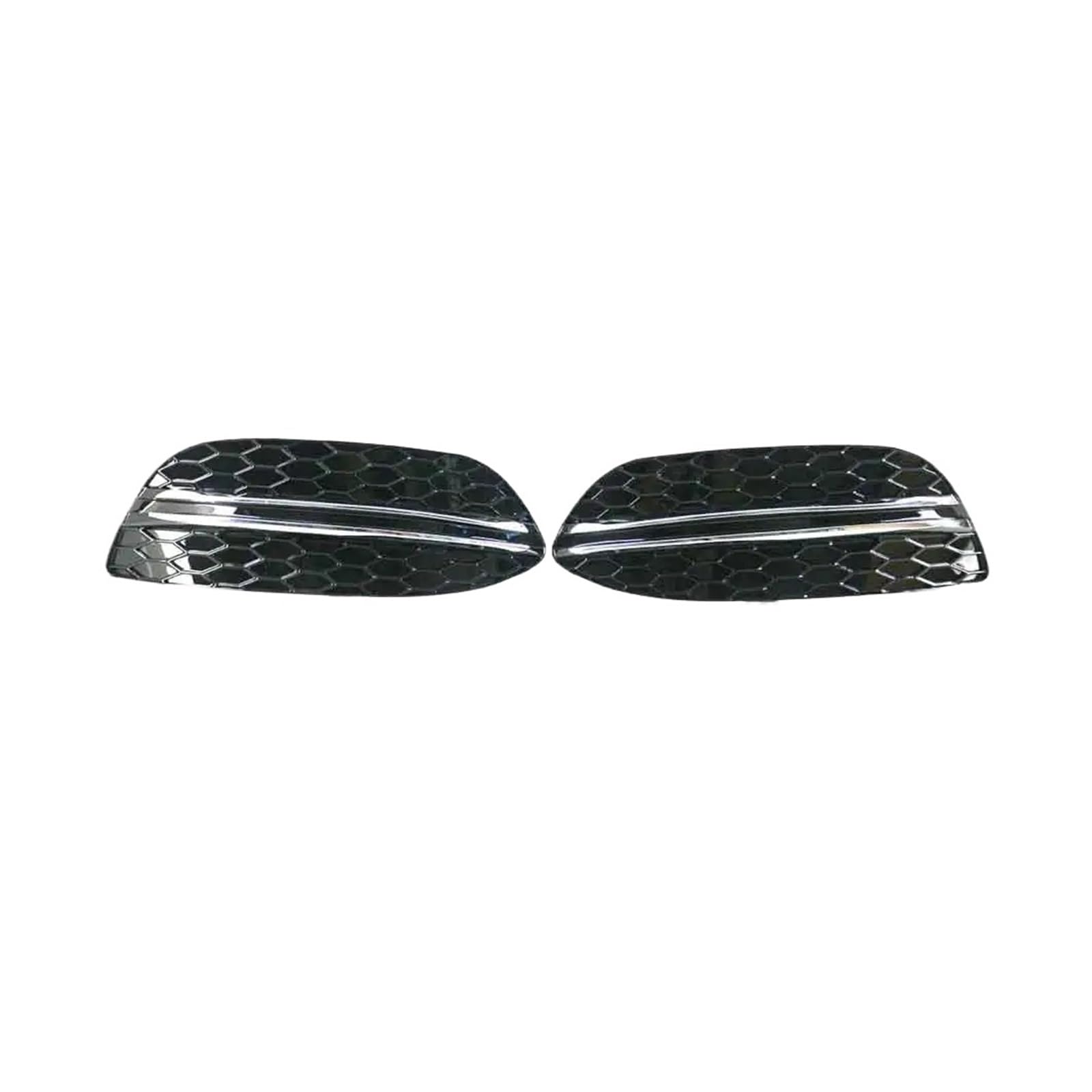 DDGHAE Auto-Frontstoßstange kompatibel for Mercedes Benz C-Klasse W205 2015 2016 2017 2018–2019, Nebelscheinwerfer-Abdeckung, Nebelscheinwerferrahmen-Zubehör, Kühlergrill(Chrome black) von DDGHAE