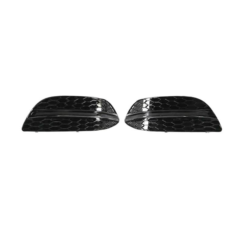 DDGHAE Auto-Frontstoßstange kompatibel for Mercedes Benz C-Klasse W205 2015 2016 2017 2018–2019, Nebelscheinwerfer-Abdeckung, Nebelscheinwerferrahmen-Zubehör, Kühlergrill(Gloss black) von DDGHAE