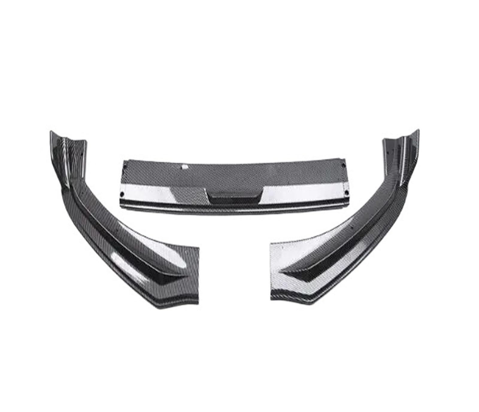 DDGHAE Auto-Frontstoßstange kompatibel for Mustang Mach-E 2020 2021 2022 2023, ABS-Kohlefaser-Splitter-Lippenspoiler(ABS Carbon Fiber) von DDGHAE