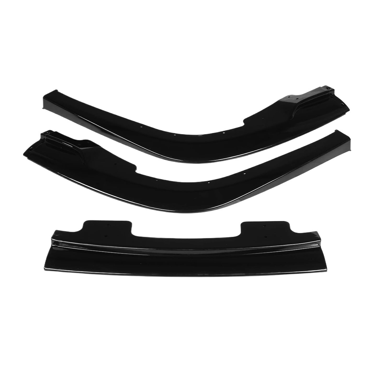 DDGHAE Auto-Frontstoßstange kompatibel for Subaru Impreza WRX Sti S204 2006–2007, Carbonfaser-Optik/schwarzes Lippen-Body-Kit, Spoiler-Splitter-Deflektorlippen(Glossy Black) von DDGHAE