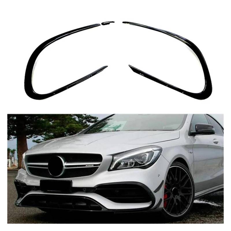 DDGHAE Auto-Frontstoßstangenseite, kompatibel for Mercedes Benz CLA-Klasse W117 C117 CLA45 CLA200 CLA220 AMG 2016–2018, Nebelscheinwerfer-Splitter-Spoiler von DDGHAE