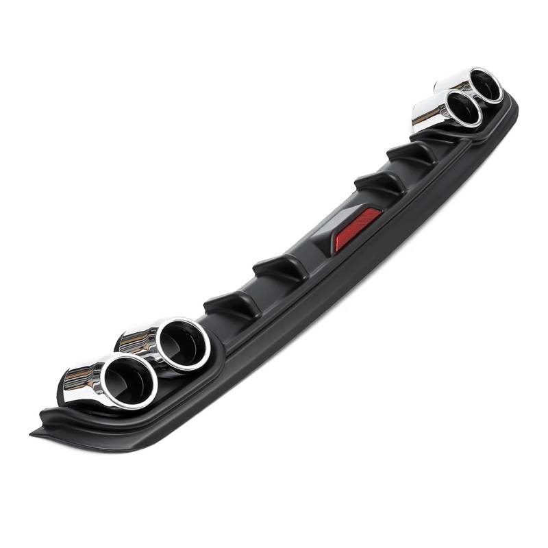 DDGHAE Auto-Heckstoßstange, kompatibel for BMW E46 E60 E90, kompatibel for Audi A3, Auto-Styling, ABS-Kunststoff, universeller Diffusor, Lippenspoiler, Canard(Black 120cm) von DDGHAE