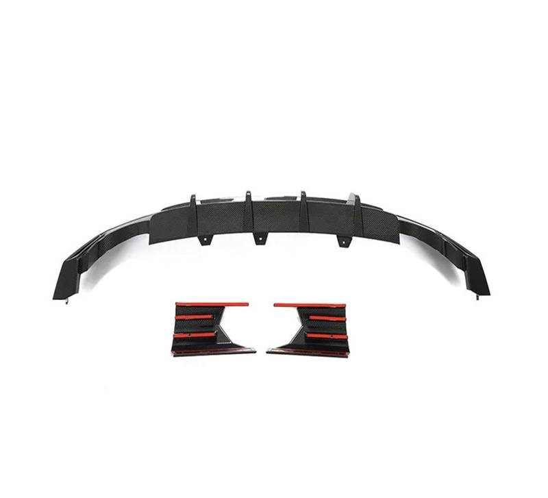DDGHAE Auto-Heckstoßstange Kompatibel for Audi RS6 RS7 Avant 2019 2020 2021 Heckdiffusor-Lippenspoiler-Splitter-Schutz Dry Carbon, Diffusor-Lippenspoiler von DDGHAE