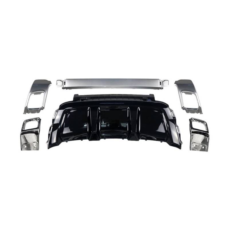 DDGHAE Auto-Heckstoßstange Kompatibel for Land Rover 2012 2013 2014 2015 2016 2017 2018 2019 Auto-Styling, Auspuffrohrabdeckung einsetzen(Silver) von DDGHAE