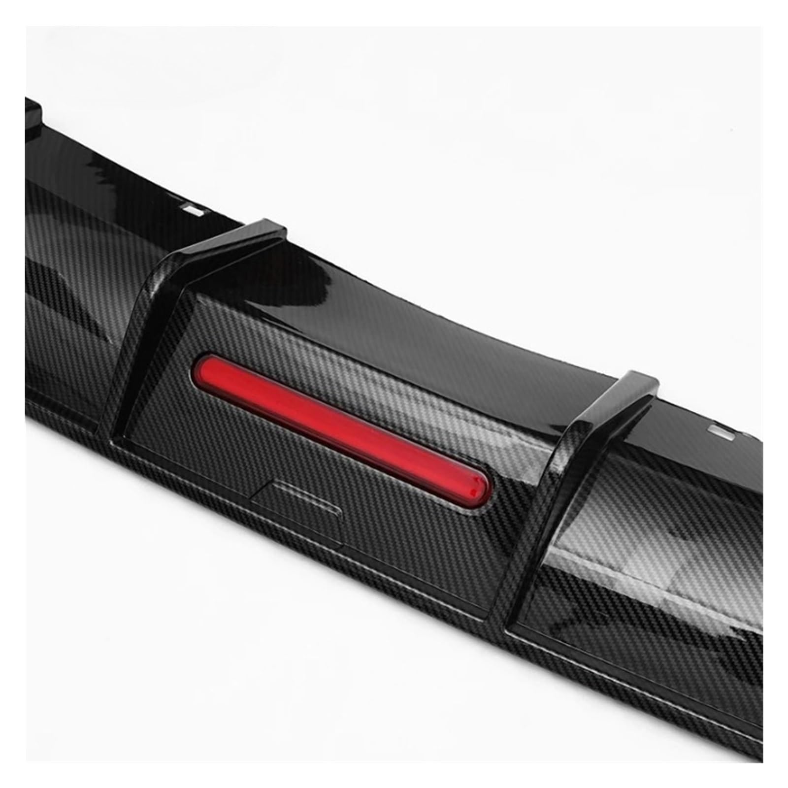 DDGHAE Auto Heckstoßstange Kompatibel for VW Golf MK7 MK7.5 Golf MK7GTI MK7.5GTI Diffusor Flagge Spoiler Splitter Zubehör Verkleidung 1.4/2.0/GTI(7 Carbon grain) von DDGHAE