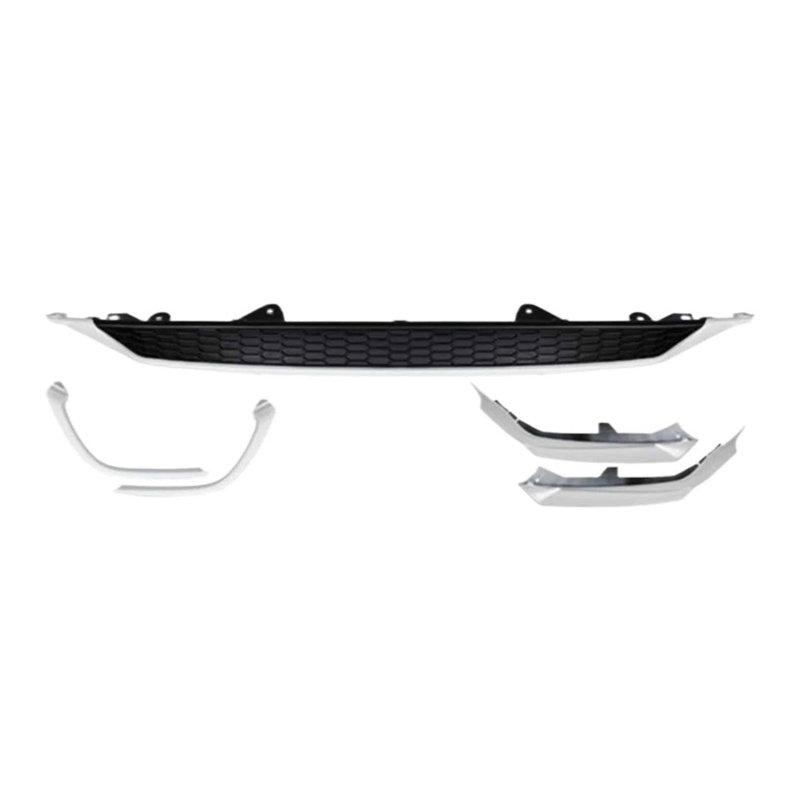 DDGHAE Auto-Heckstoßstange kompatibel for Accord 10TH 2018 2019 2020 2021 2022 Diffusorlippe + blau/weiße Seitenspoilerabdeckung Splitterverkleidung(WHITE) von DDGHAE