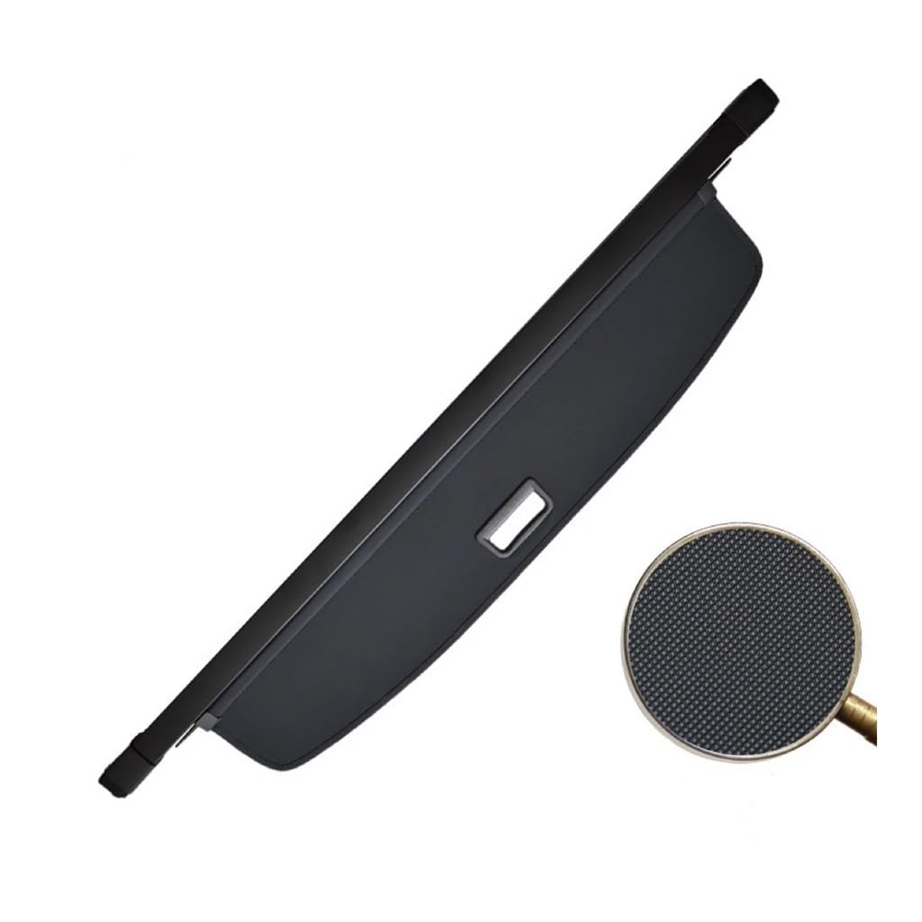 DDGHAE Auto-Kofferraumabdeckung, einziehbar, kompatibel mit VW Touareg 2011 2012 2013 2014 2015 2016 2017, Gepäckraumabdeckung, Sonnenschutz, Vorhangmatte, einziehbar, Anti-Peeping(Canvas) von DDGHAE