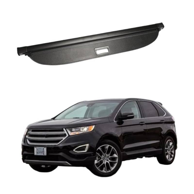 DDGHAE Auto-Laderaumabdeckung, einziehbar, kompatibel mit Ford Edge 2015, Sonnenschutz, Vorhang, Trennwand, Sichtschutz, Sicherheitszubehör von DDGHAE