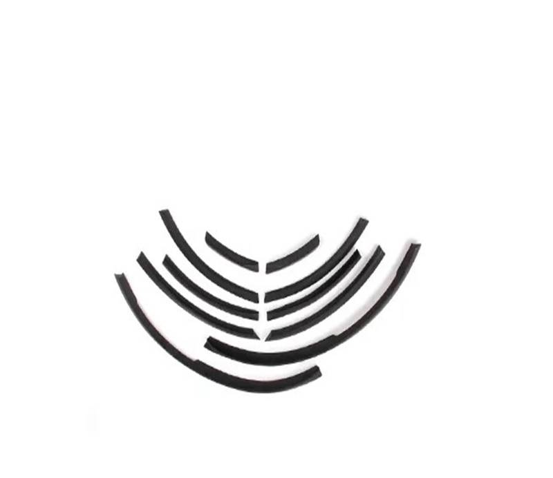 DDGHAE Auto-Seitenschweller, kompatibel for Audi Q7 RSQ7, kompatibel for Sline 2006–2015, Radverbreiterungen, Auto-Radklappen, Zierleisten, Autoaufkleber, PU-Radkästen(Bright black) von DDGHAE
