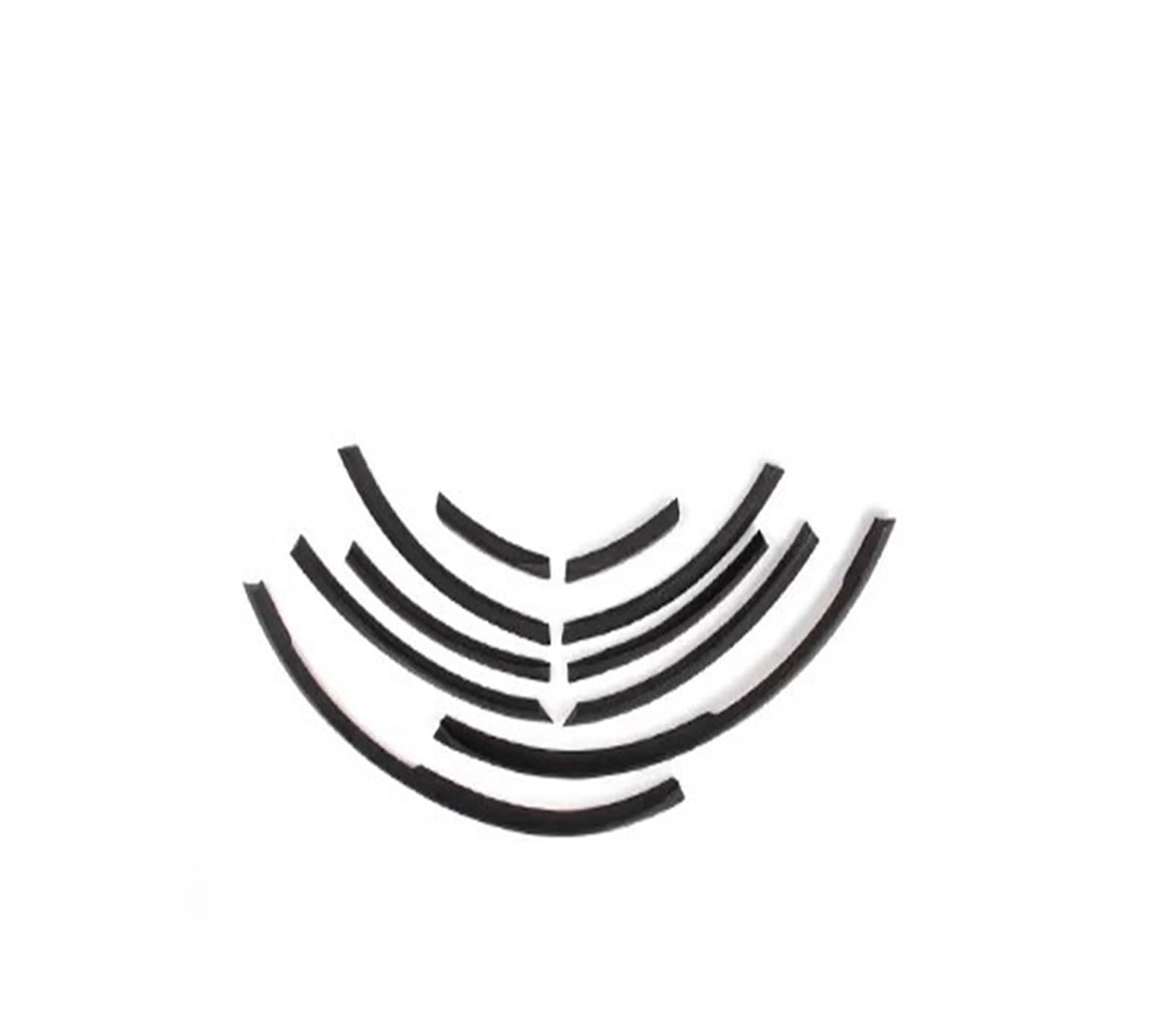 DDGHAE Auto-Seitenschweller, kompatibel for Audi Q7 RSQ7, kompatibel for Sline 2006–2015, Radverbreiterungen, Auto-Radklappen, Zierleisten, Autoaufkleber, PU-Radkästen(Matte black) von DDGHAE