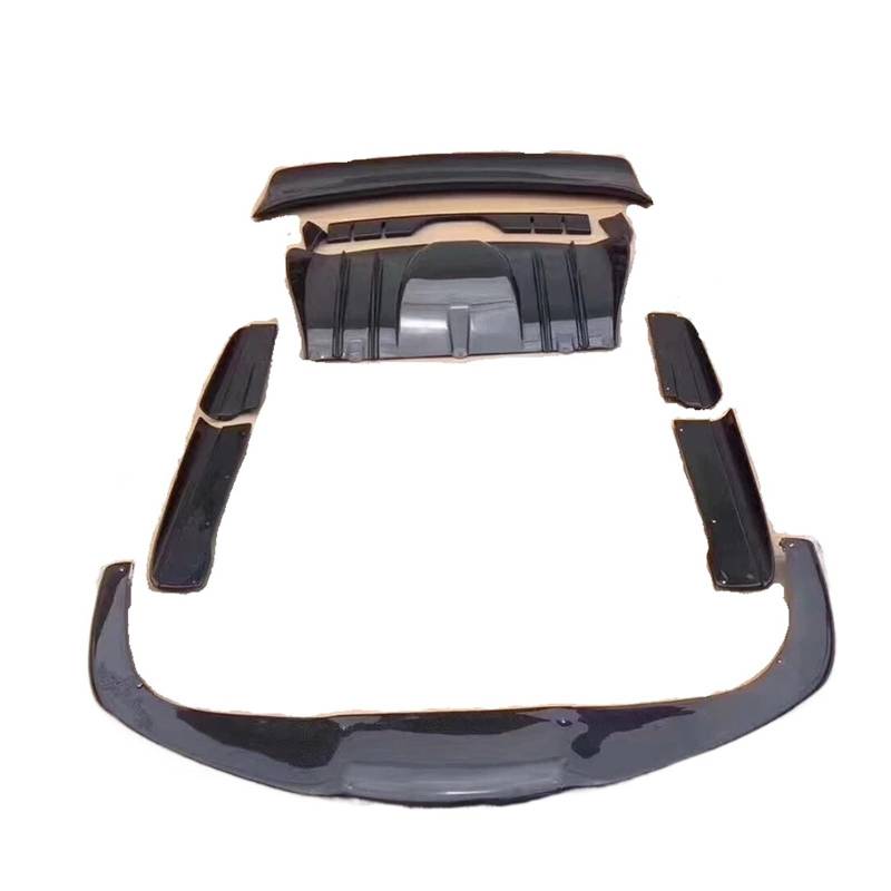 DDGHAE Auto-Stoßstange vorne und hinten, kompatibel mit Ferrari F430 Tuning 2005–2009, Lippe, Heckdiffusor, Spoiler, Seitenschweller aus Kohlefasermaterial(Carbon Fiber Look) von DDGHAE