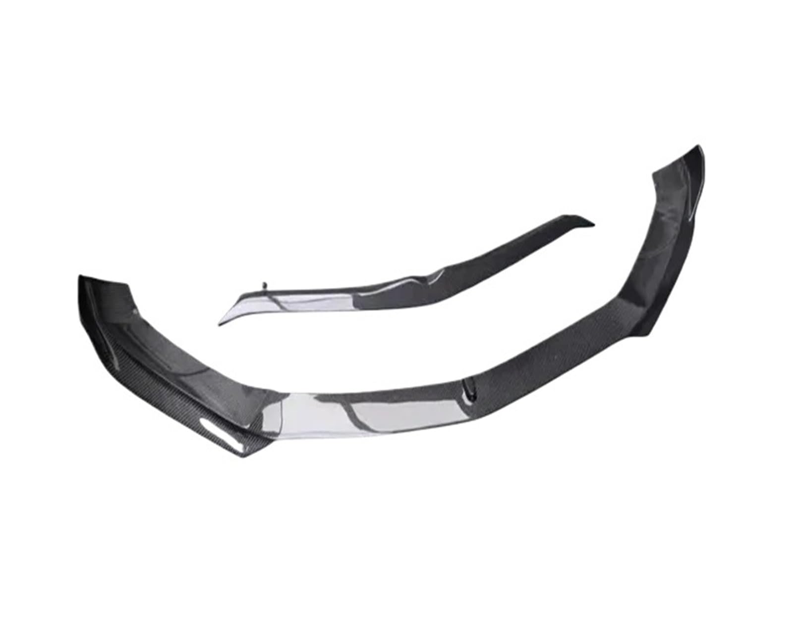 DDGHAE Auto Vorderen Stoßfänger Kompatibel for Alfa Romeo Stelvio 2017 2018 2019 2020 2021 2022 Carbon Fiber Lip Diffusor Spoiler Abdeckung(Two pieces) von DDGHAE