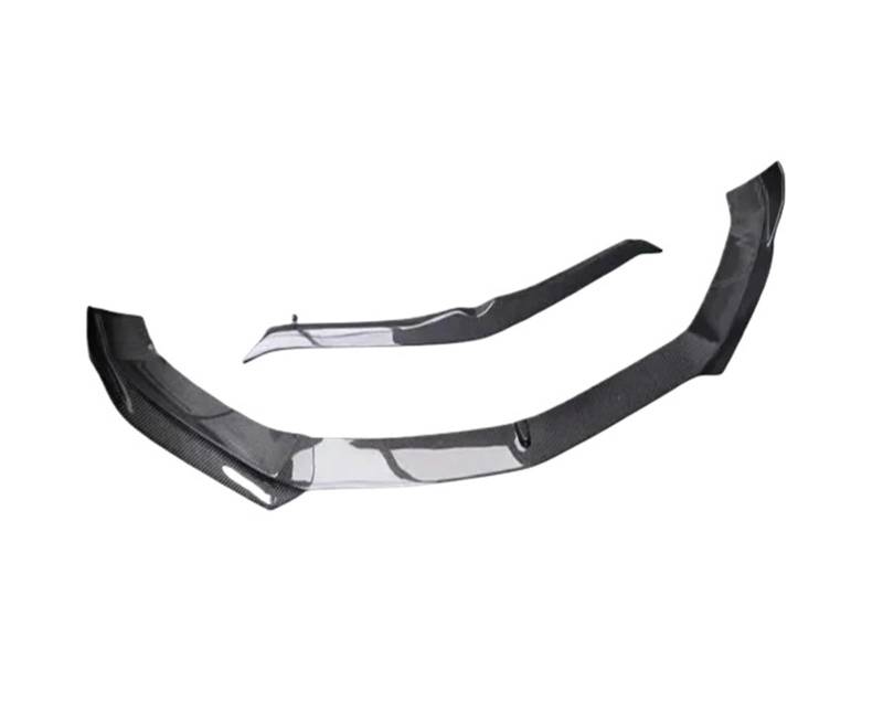 DDGHAE Auto Vorderen Stoßfänger Kompatibel for Alfa Romeo Stelvio 2017 2018 2019 2020 2021 2022 Carbon Fiber Lip Diffusor Spoiler Abdeckung(Two pieces) von DDGHAE